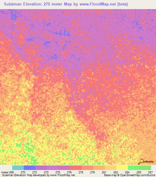 Sulaiman,Afghanistan Elevation Map