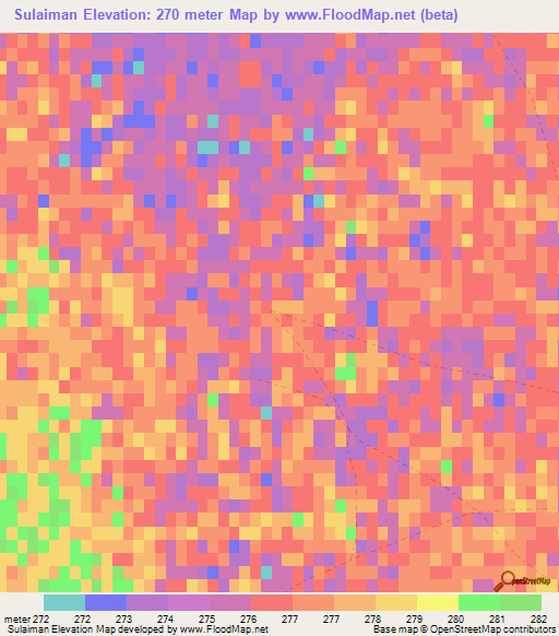Sulaiman,Afghanistan Elevation Map