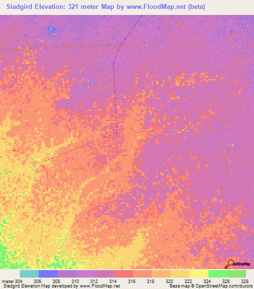 Siadgird,Afghanistan Elevation Map