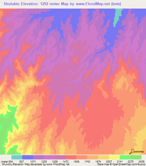 Shuluktu,Afghanistan Elevation Map