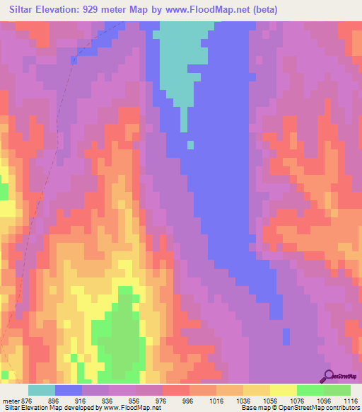 Siltar,Afghanistan Elevation Map
