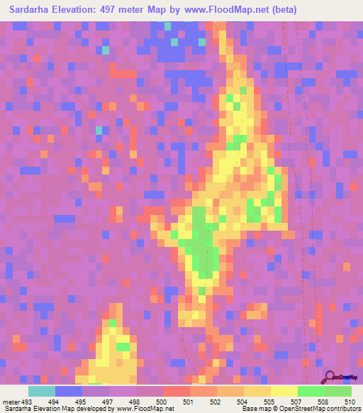 Sardarha,Afghanistan Elevation Map
