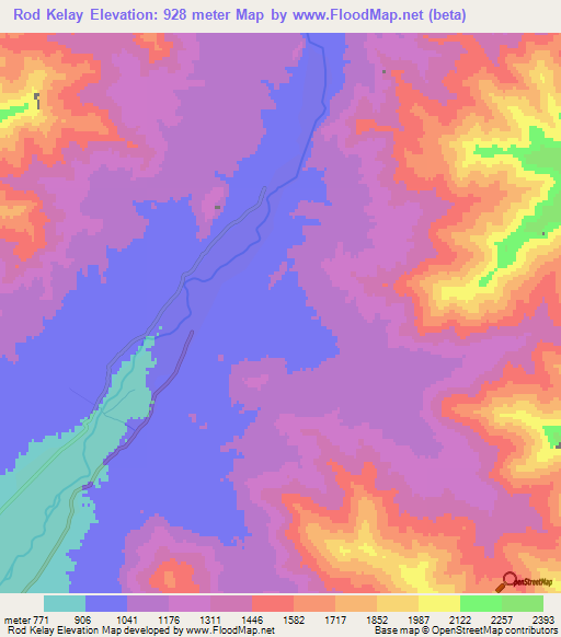 Rod Kelay,Afghanistan Elevation Map