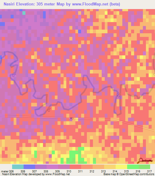 Nasiri,Afghanistan Elevation Map