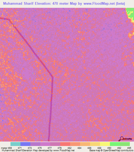 Muhammad Sharif,Afghanistan Elevation Map