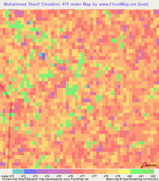 Muhammad Sharif,Afghanistan Elevation Map