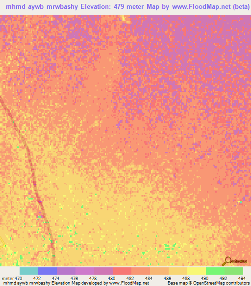 mhmd aywb mrwbashy,Afghanistan Elevation Map