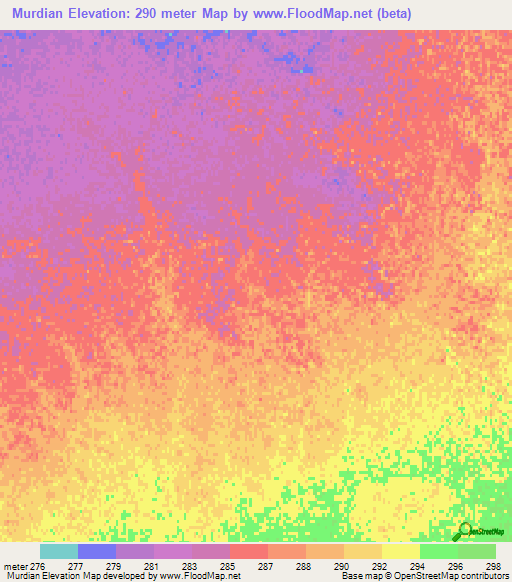 Murdian,Afghanistan Elevation Map