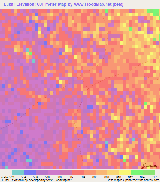 Lukhi,Afghanistan Elevation Map