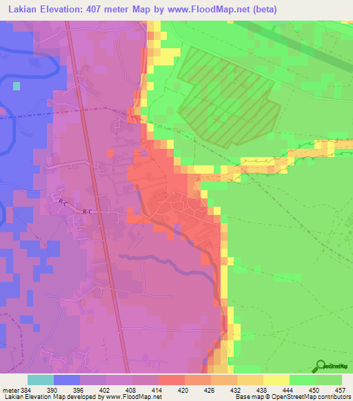 Lakian,Afghanistan Elevation Map