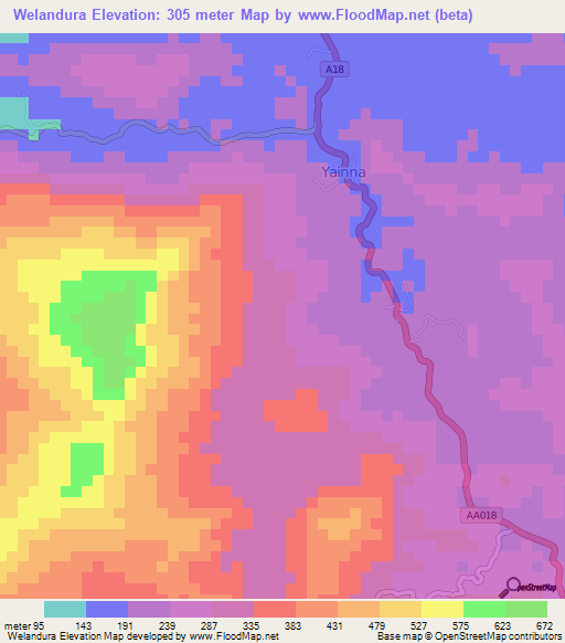 Welandura,Sri Lanka Elevation Map