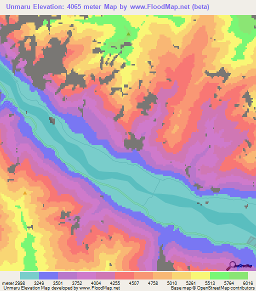 Unmaru,India Elevation Map