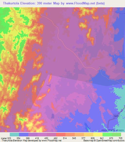 Thakurtola,India Elevation Map
