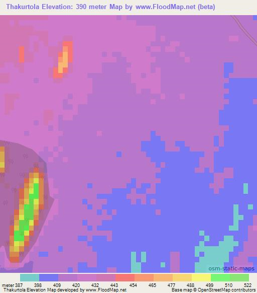 Thakurtola,India Elevation Map