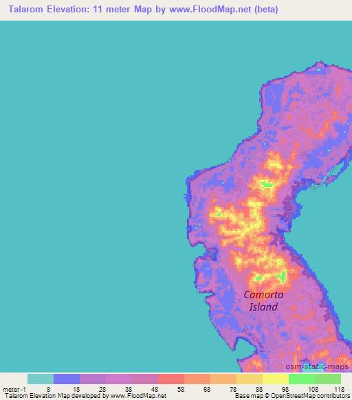 Talarom,India Elevation Map