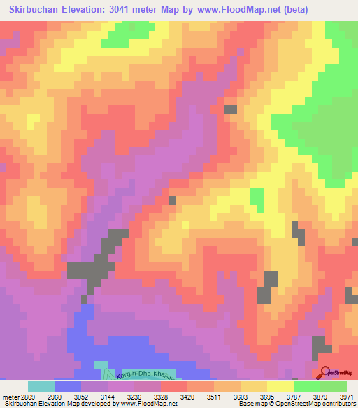 Skirbuchan,India Elevation Map