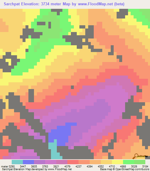 Sarchpat,India Elevation Map