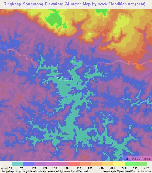 Ringkhap Songmong,India Elevation Map
