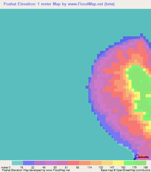 Poahat,India Elevation Map