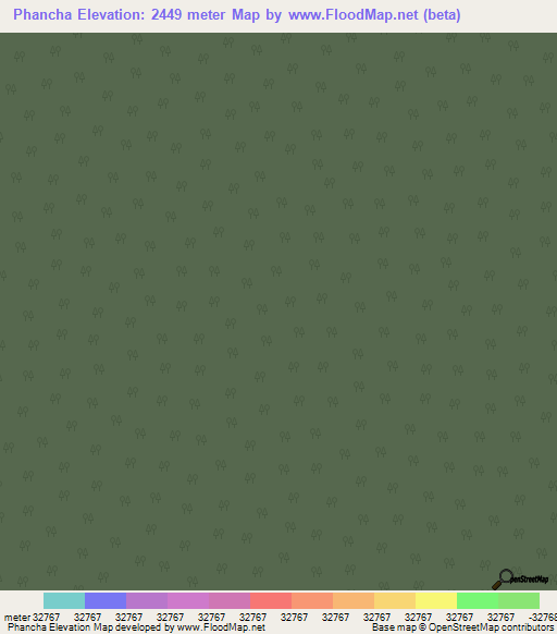 Phancha,India Elevation Map