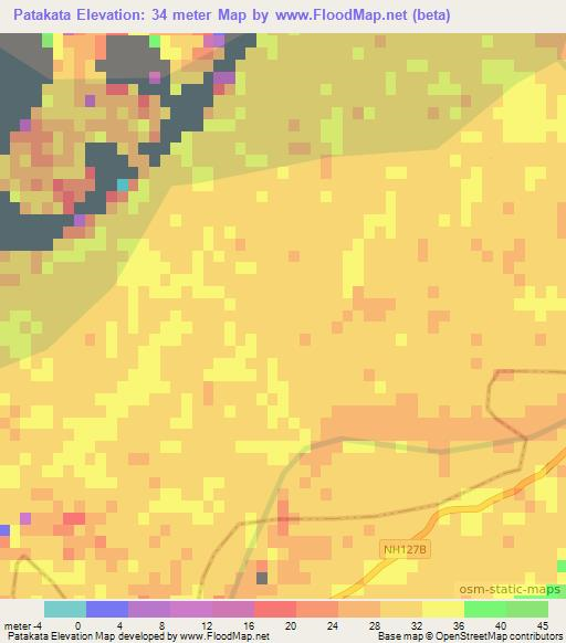 Patakata,India Elevation Map