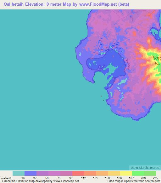 Oal-hetaih,India Elevation Map