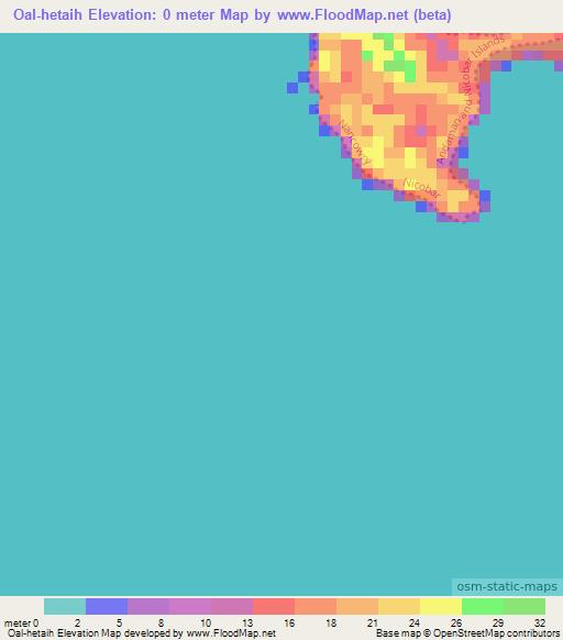 Oal-hetaih,India Elevation Map