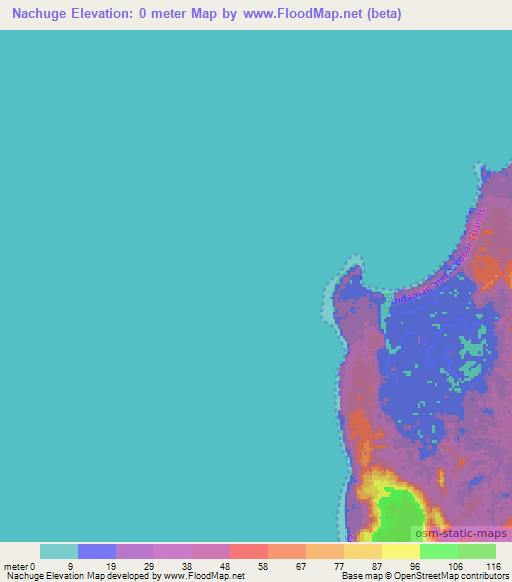 Nachuge,India Elevation Map