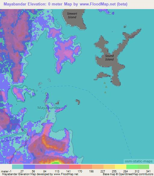 Mayabandar,India Elevation Map
