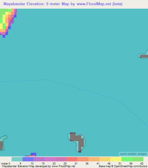 Mayabandar,India Elevation Map