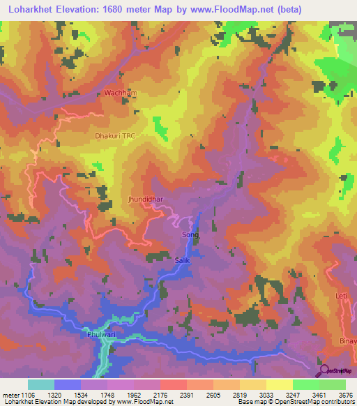 Loharkhet,India Elevation Map