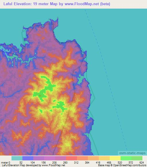 Laful,India Elevation Map