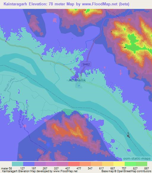 Kaintaragarh,India Elevation Map