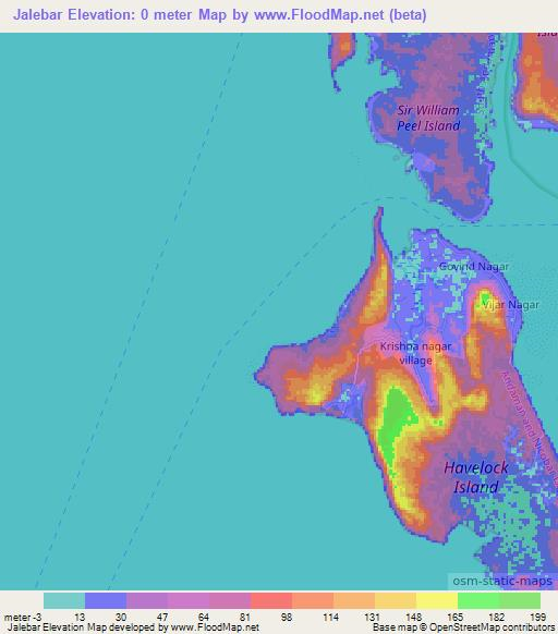 Jalebar,India Elevation Map