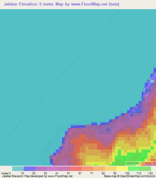 Jalebar,India Elevation Map