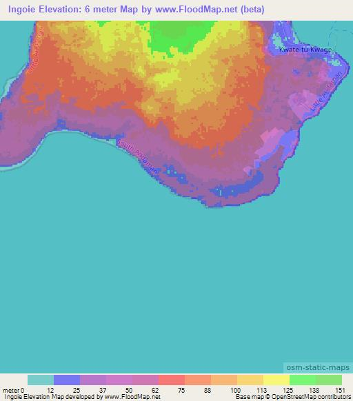 Ingoie,India Elevation Map