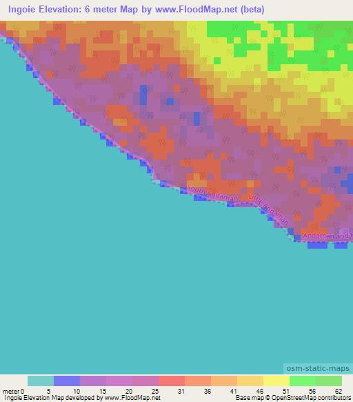 Ingoie,India Elevation Map