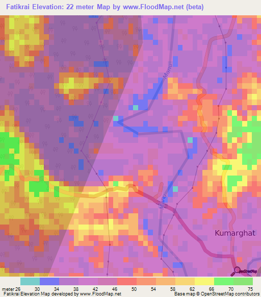 Fatikrai,India Elevation Map