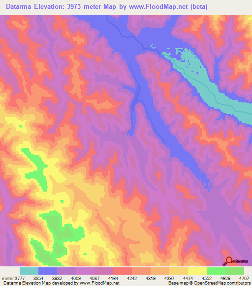 Datarma,China Elevation Map