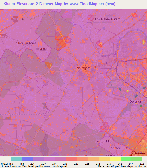 Khaira,India Elevation Map