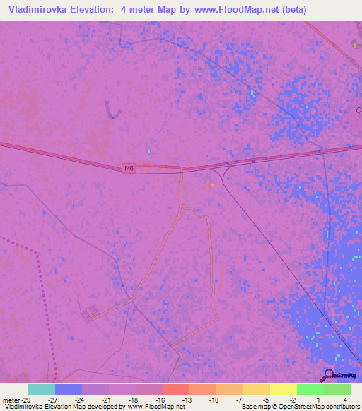 Vladimirovka,Azerbaijan Elevation Map