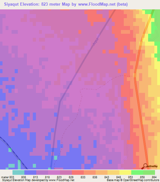 Siyaqut,Azerbaijan Elevation Map