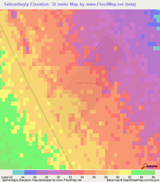 Salmanbeyly,Azerbaijan Elevation Map