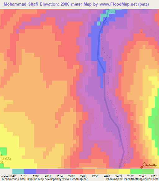 Mohammad Shafi,Azerbaijan Elevation Map