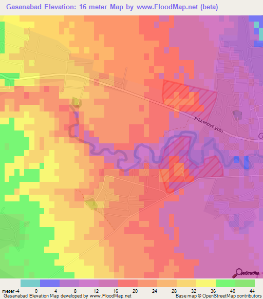 Gasanabad,Azerbaijan Elevation Map