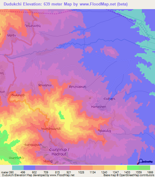 Dudukchi,Azerbaijan Elevation Map