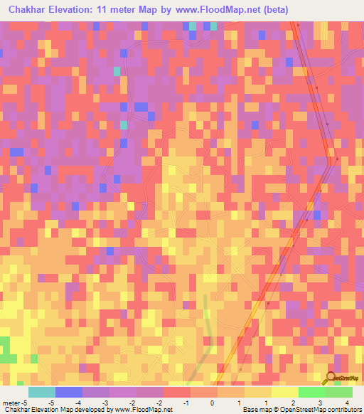 Chakhar,Azerbaijan Elevation Map