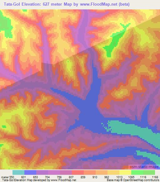 Tata-Gol,Russia Elevation Map