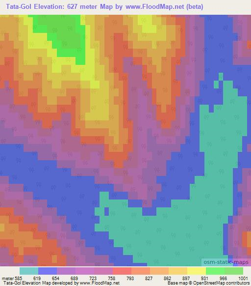 Tata-Gol,Russia Elevation Map