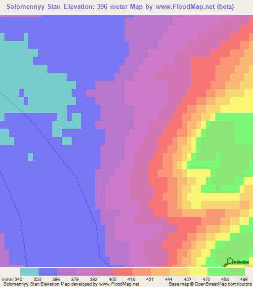 Solomennyy Stan,Russia Elevation Map